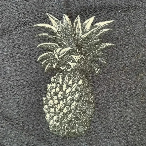 Ann Taylor Devin Cropped Leg Pants Pineapple Print Size 8P Petite Blue Straight - Picture 10 of 10